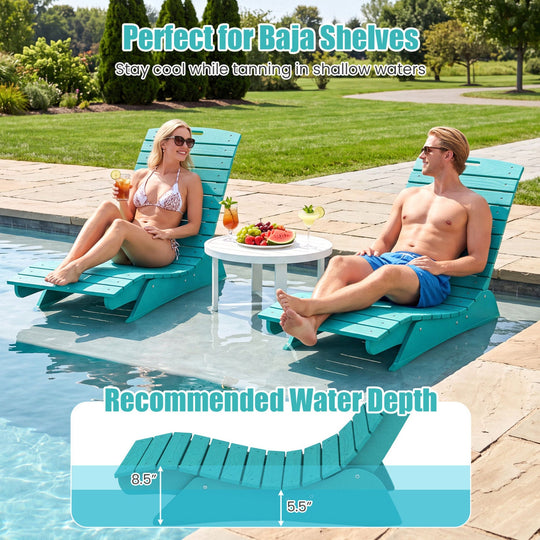 In-Pool Lounge Chair with Contoured Ergonomic Design
