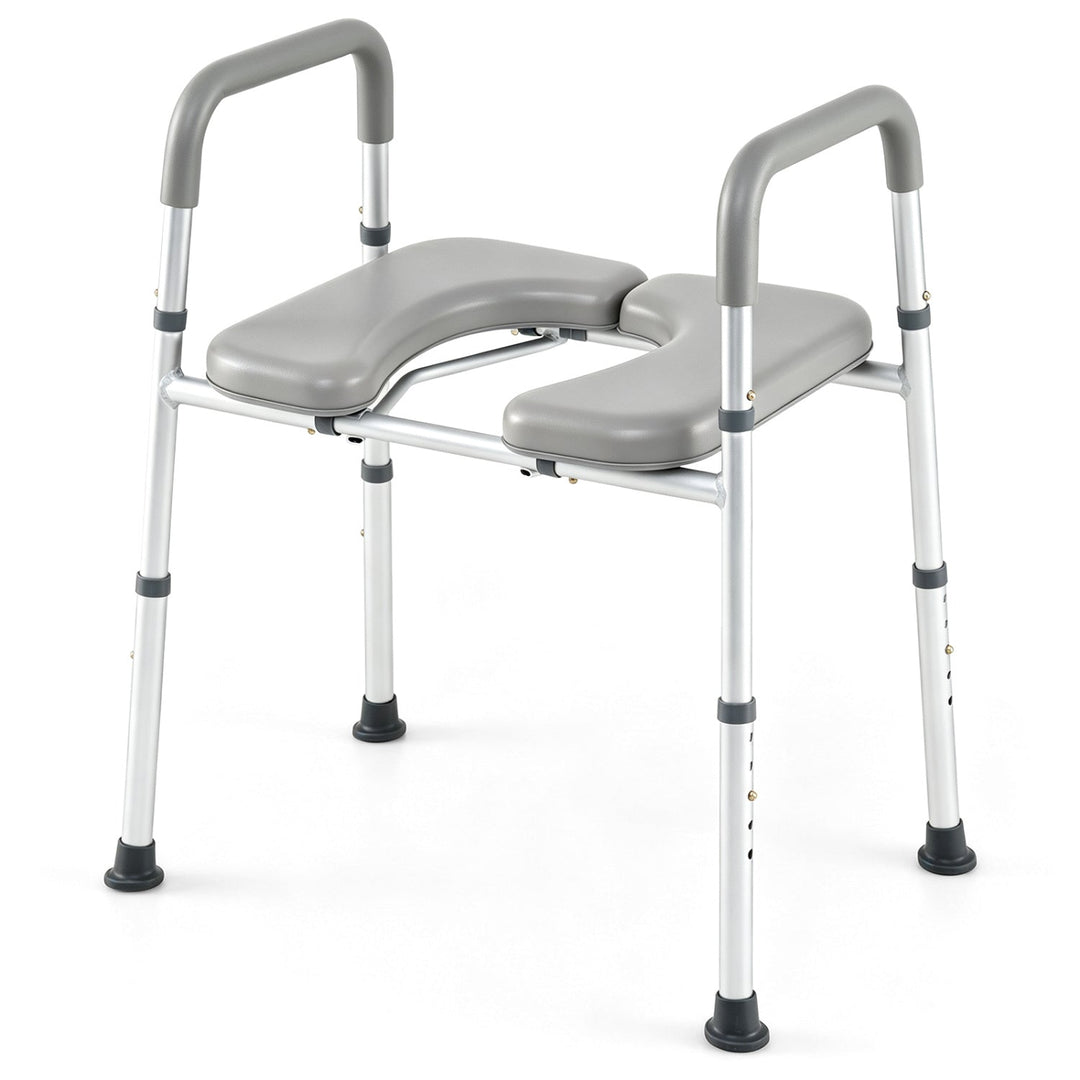 Raised Toilet Seat with Handles - 400 LBS Capacity