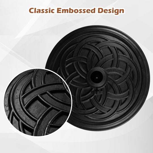 Round Umbrella Base 24 lbs with Adjustable Knob