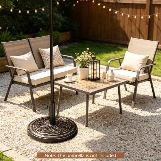 Round Umbrella Base 24 lbs with Adjustable Knob