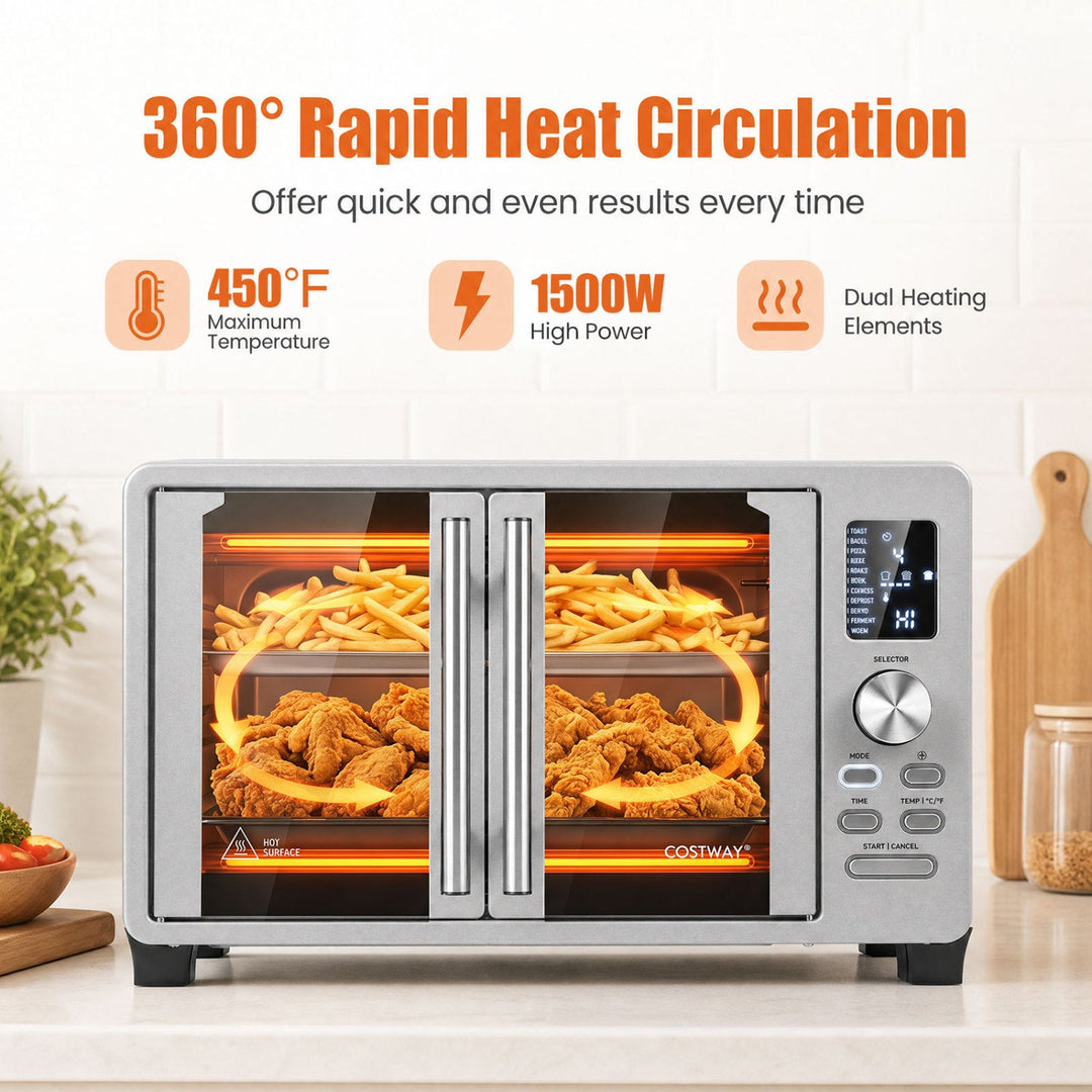 26.4 Quart French Door Convection Toaster Oven with 11 Presets