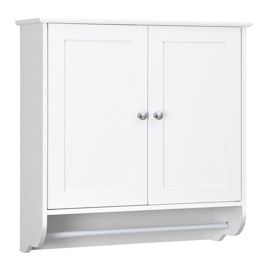 Wall Mounted Bathroom Storage Medicine Cabinet with Towel Bar