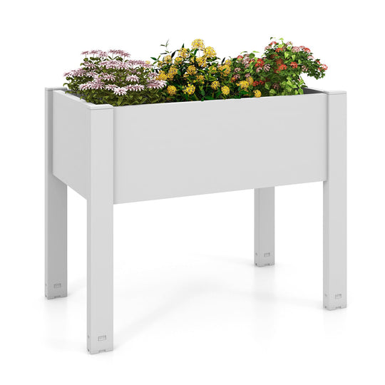 53L Raised Bed Grow Box Self-Watering Planter Box Stand with Water Level Monitor