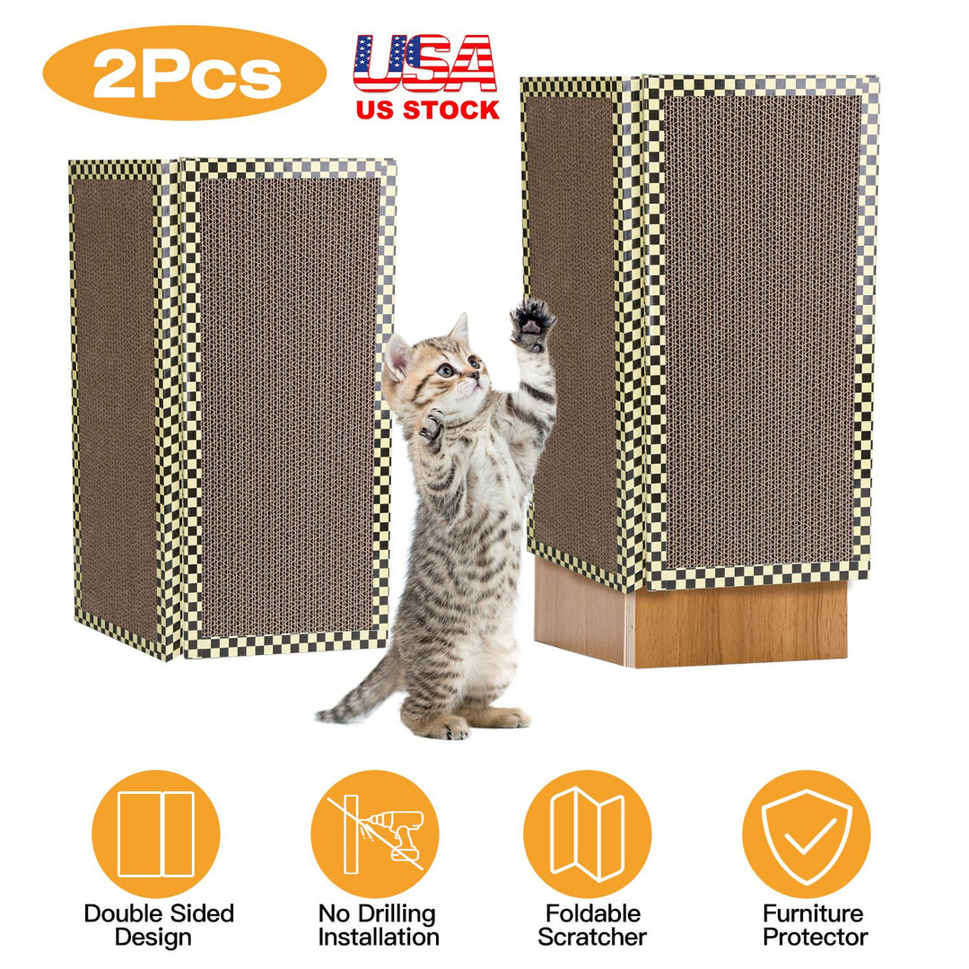 GBruno 2Pcs Foldable Cat Scratcher