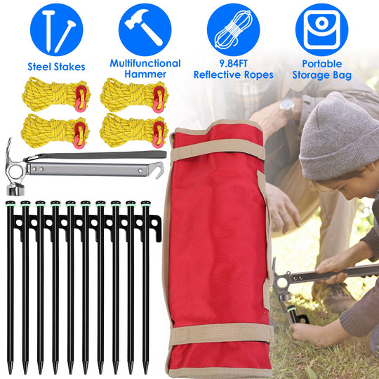 GBruno Tent Stakes Camping Hammer Tent