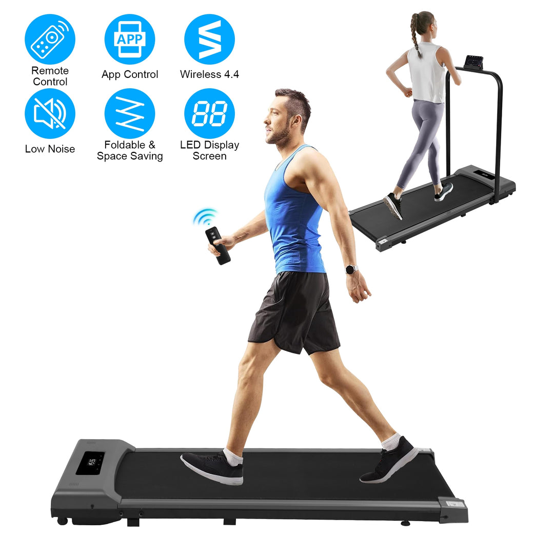 GBruno 2-in-1 Under Desk Folding Treadmill