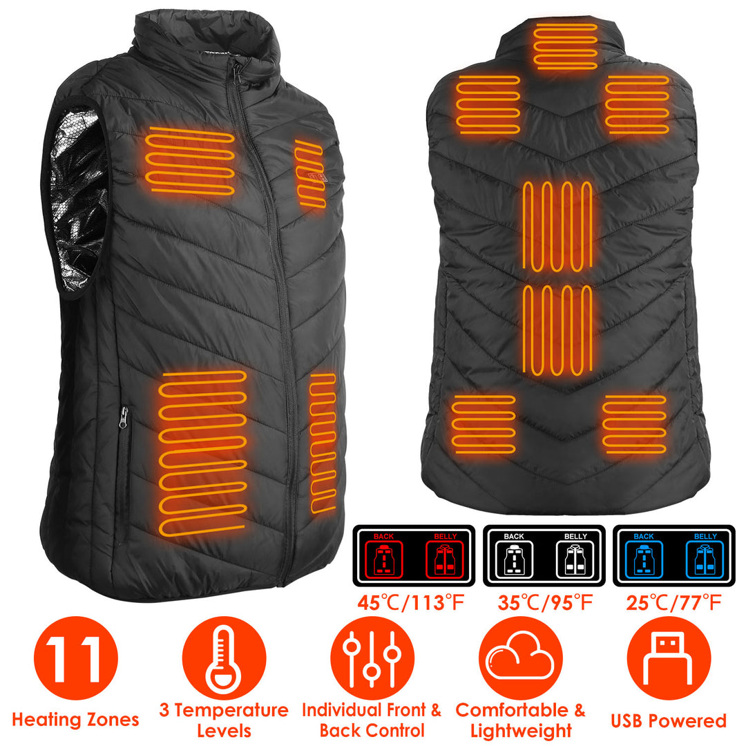 GBruno Heated Vest Electric USB