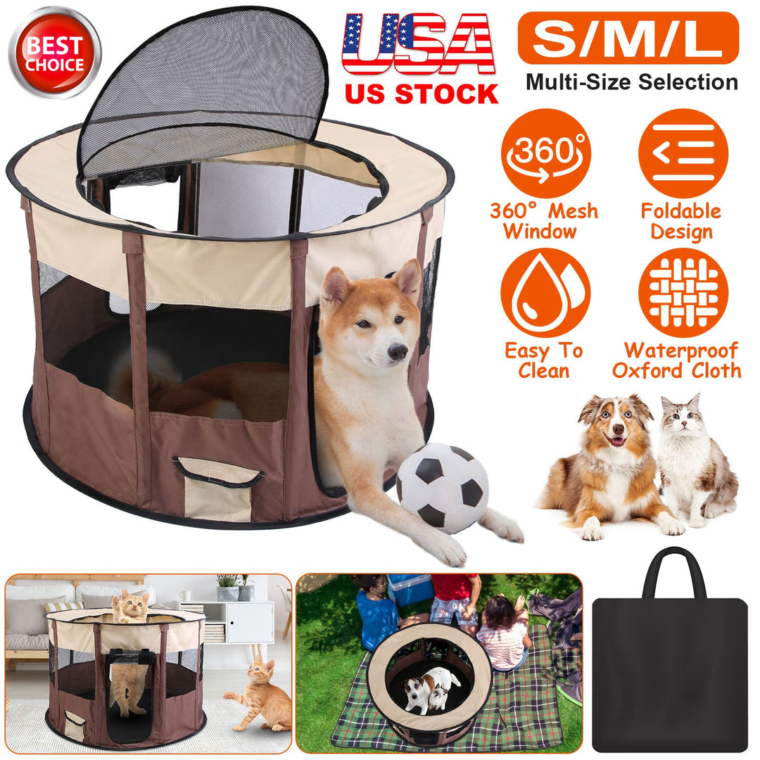 GBruno Foldable Playpen for Dog