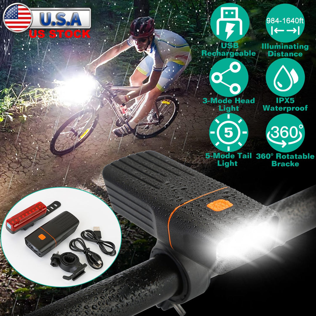 GBruno Super Bright Bike Light Set