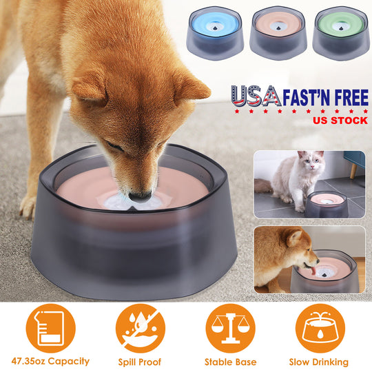 GBruno No Spill Dog Cat Water Bowl