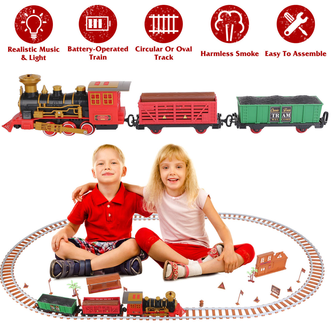 GBruno 193Pcs Electric Train Set