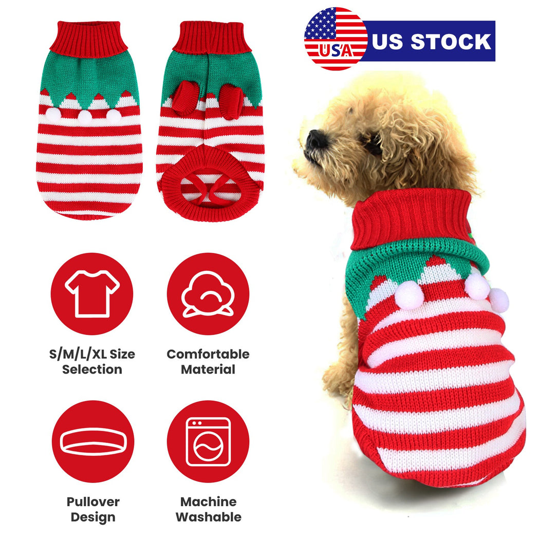 GBruno Pet Christmas Turtleneck Sweater