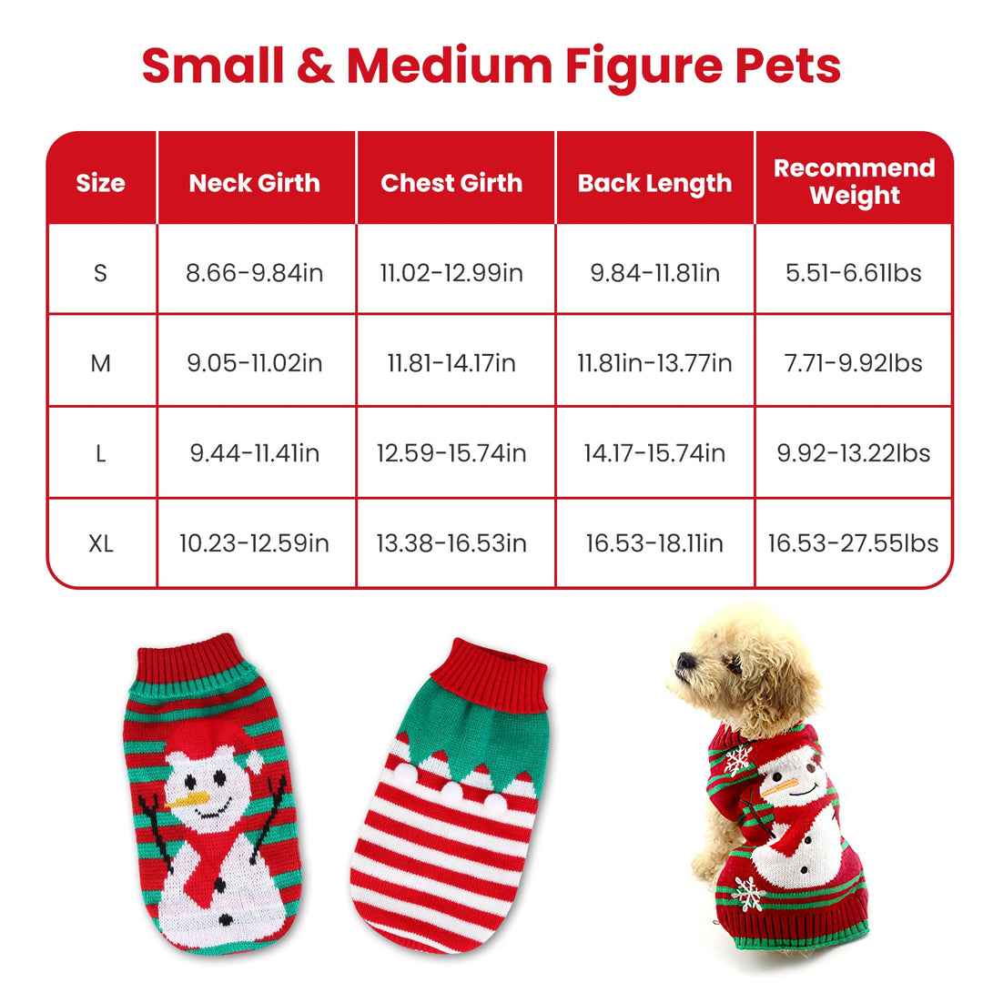 GBruno Pet Christmas Turtleneck Sweater