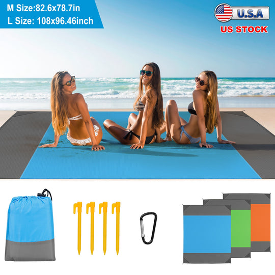 GBruno 82.6x78.7in Sand Proof Picnic Blanket