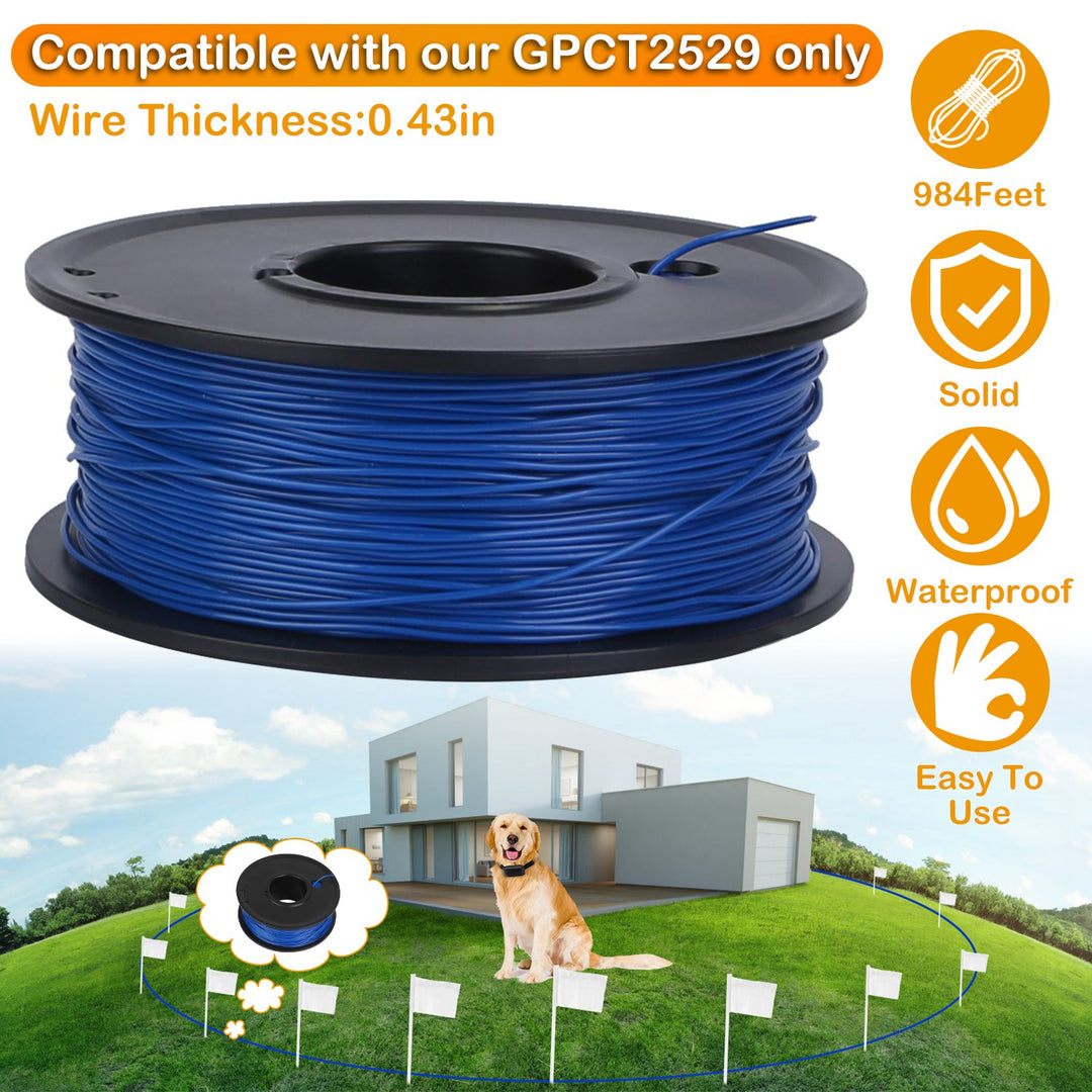 GBruno 984 Feet 0.43in Dog Fence Wire