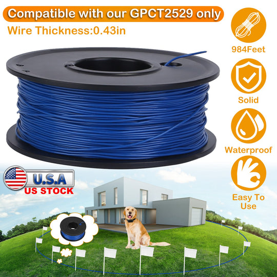 GBruno 984 Feet 0.43in Dog Fence Wire