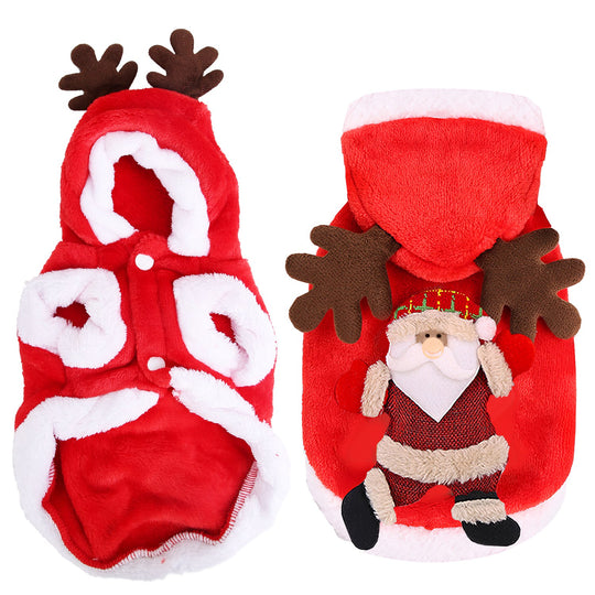 GBruno Pet Christmas Clothes Santa Claus