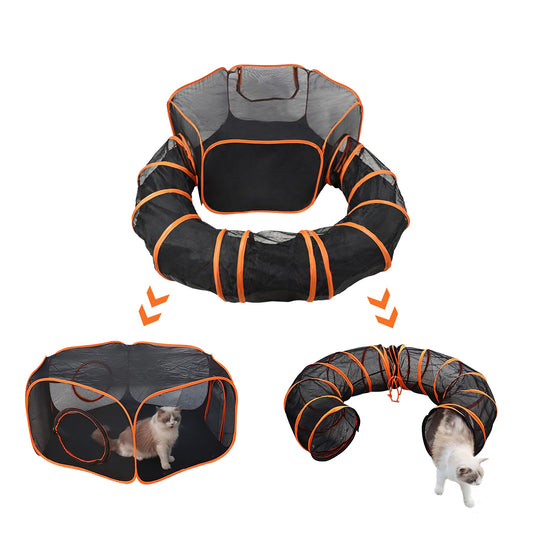 GBruno 2 In 1 Foldable Pet Play Tent