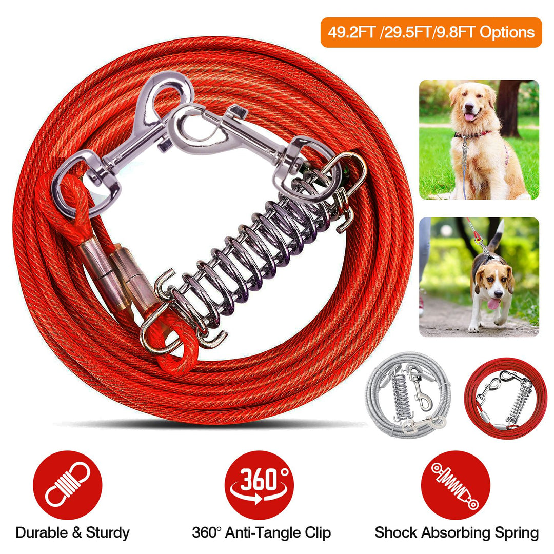 GBruno 49.2FT Dog Tie Out Cable