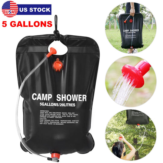 GBruno Portable Solar Heated Shower Bag