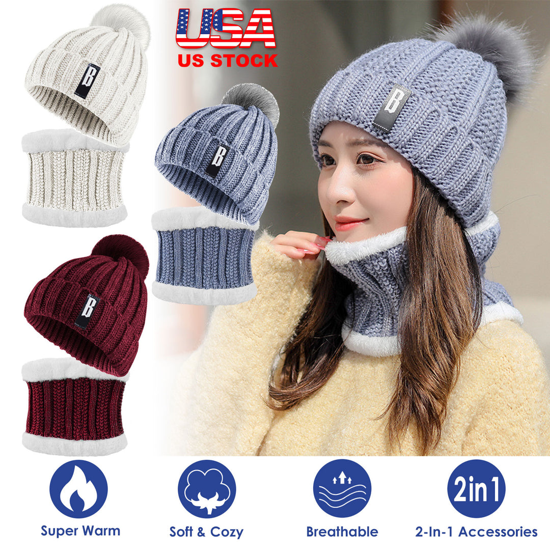 GBruno Winter Beanie Hat Scarf