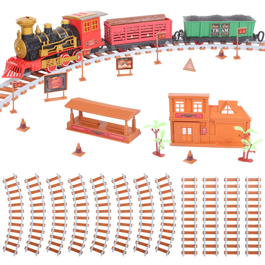 GBruno 193Pcs Electric Train Set