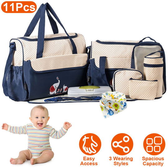 GBruno 11Pcs Baby Nappy Diaper Bags