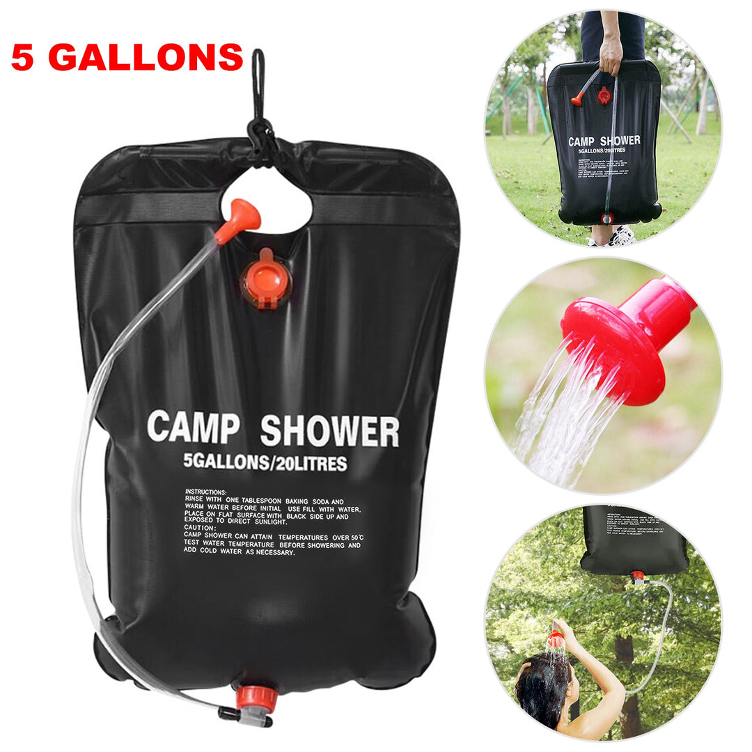 GBruno Portable Solar Heated Shower Bag