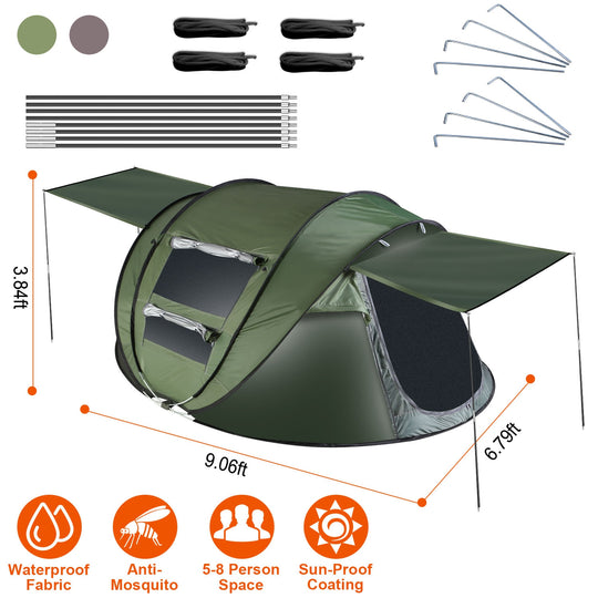 GBruno 5-8 Person Pop Up Tent