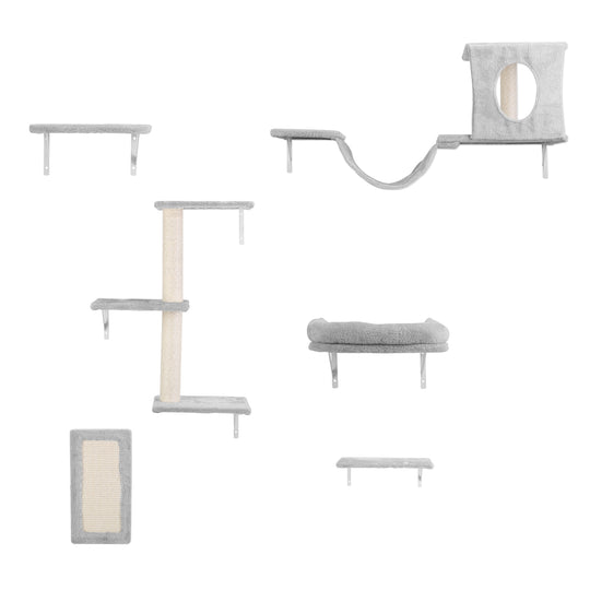 GBruno 6 Set of Cat Wall Shelves