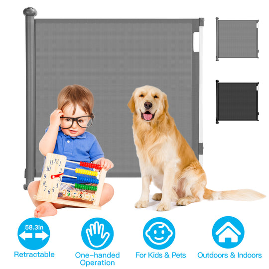 GBruno Retractable Baby Security Gate Door