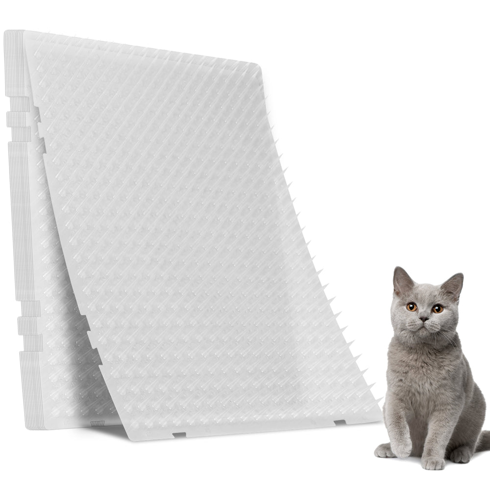 16PCS Cat Deterrent Mats with Spikes – Indoor & Outdoor Pet Repellent