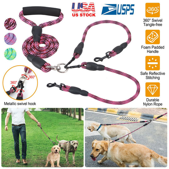 GBruno Double Dogs Leash