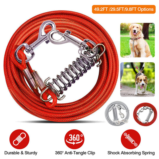 GBruno 9.8FT Dog Tie Out Cable