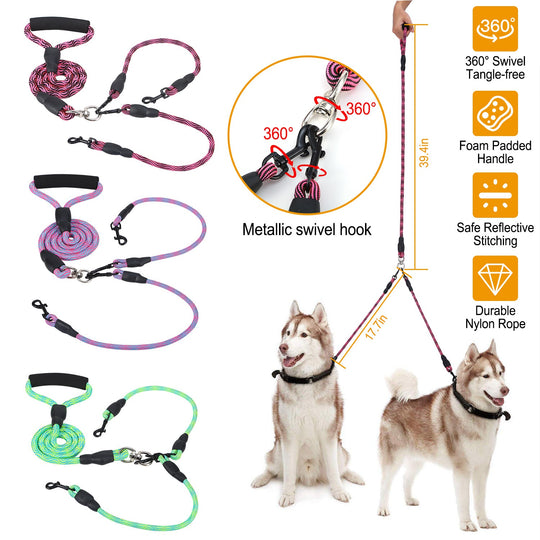 GBruno Double Dogs Leash