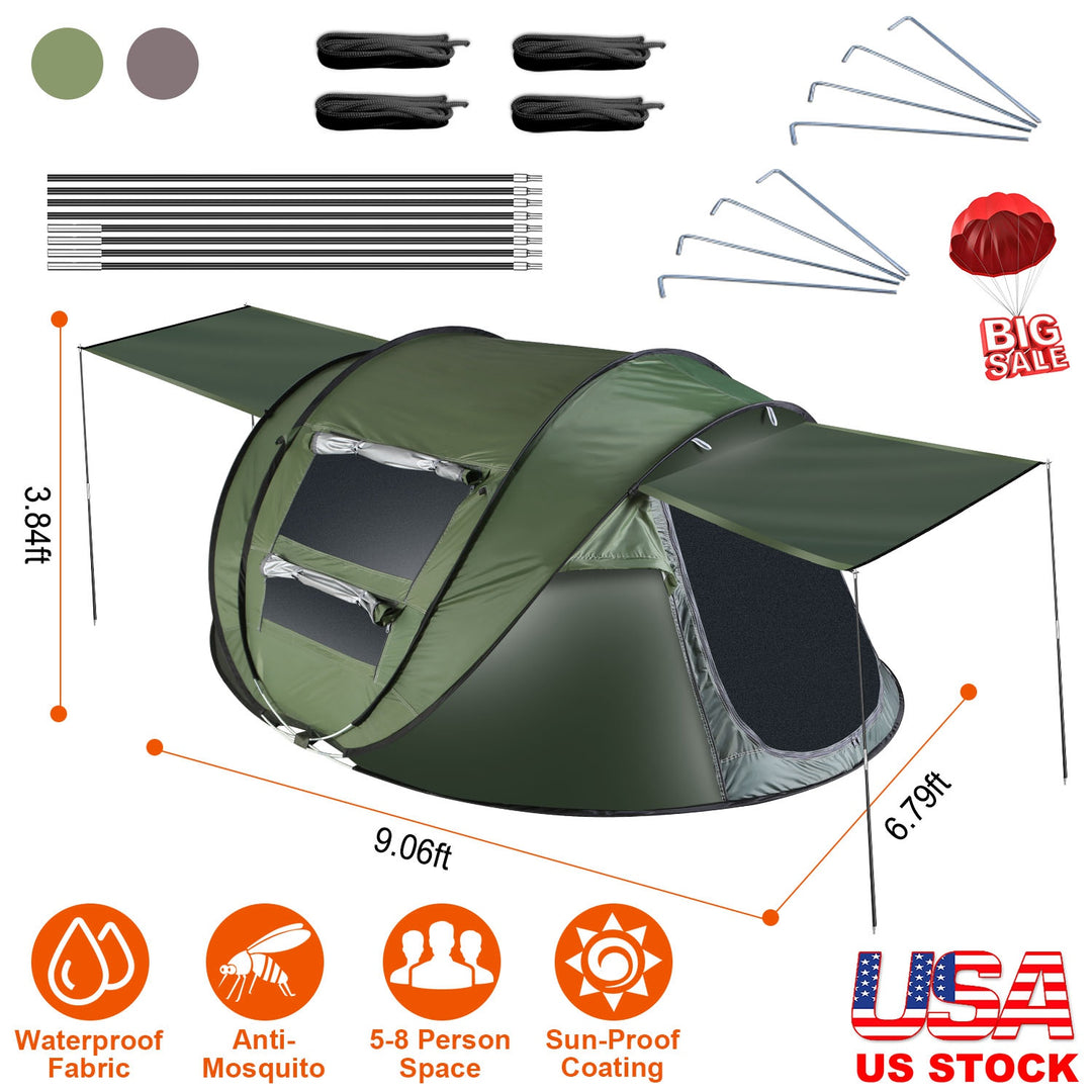 GBruno 5-8 Person Pop Up Tent