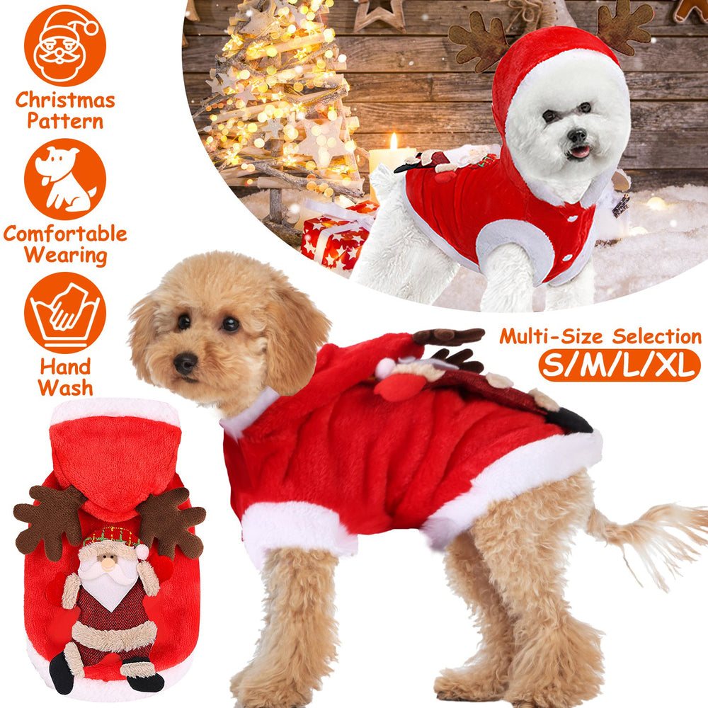 GBruno Pet Christmas Clothes Santa Claus