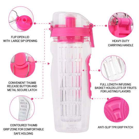 GBruno Fruit Infuser Water Bottle