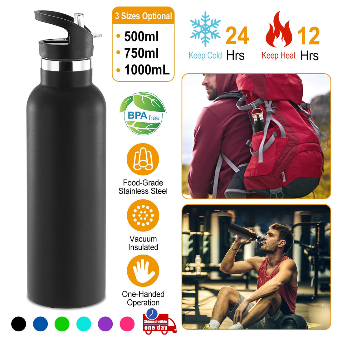 GBruno Sports Water Bottle Stainless Steel